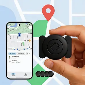 Hidden Mini Magnetic GPS Tracker, Fully Compatible with Android Phones Lanyard Protection